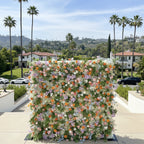 Pink, Purple, Orange and White Premium Flower Wall - 274