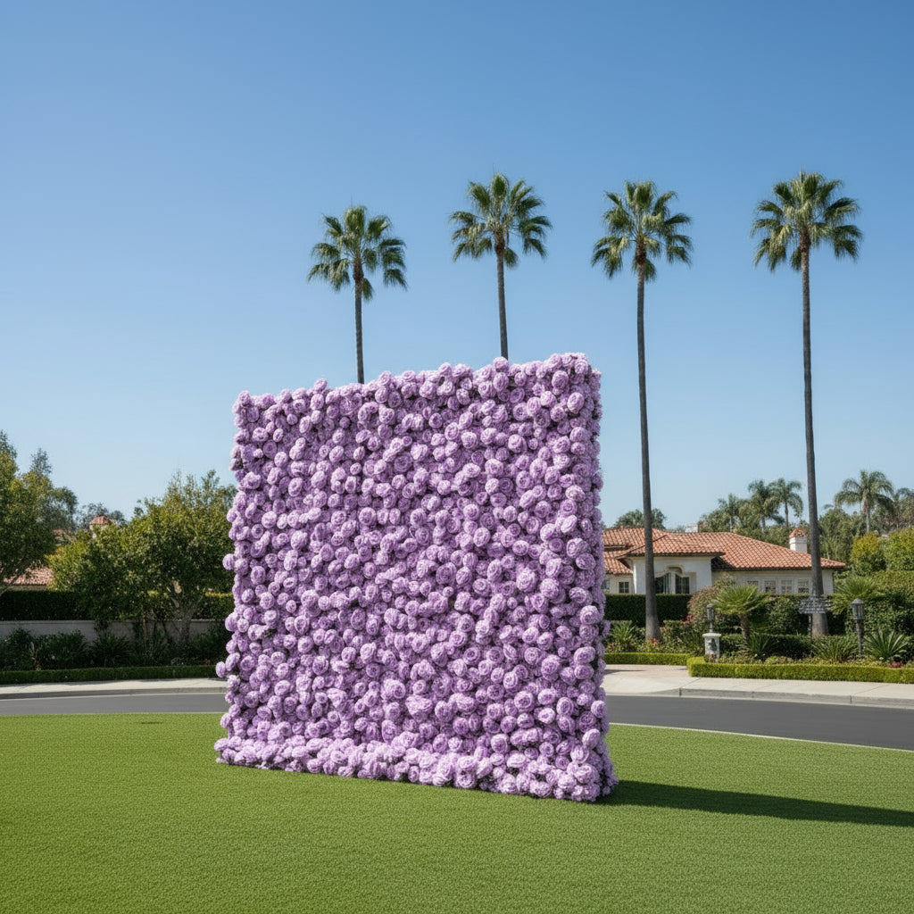 Light Purple Wild Rose Flower Wall Backdrop - 247