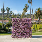 Purple Lavender Wild Rose Premium Flower Wall - 153