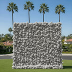 Light Grey Wild Rose Flower Wall Backdrop - 239