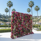 Dripping Florals Pink & Purple Premium Flower Wall - 185