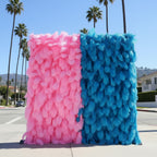 Pink & Blue Feather Wall - 311