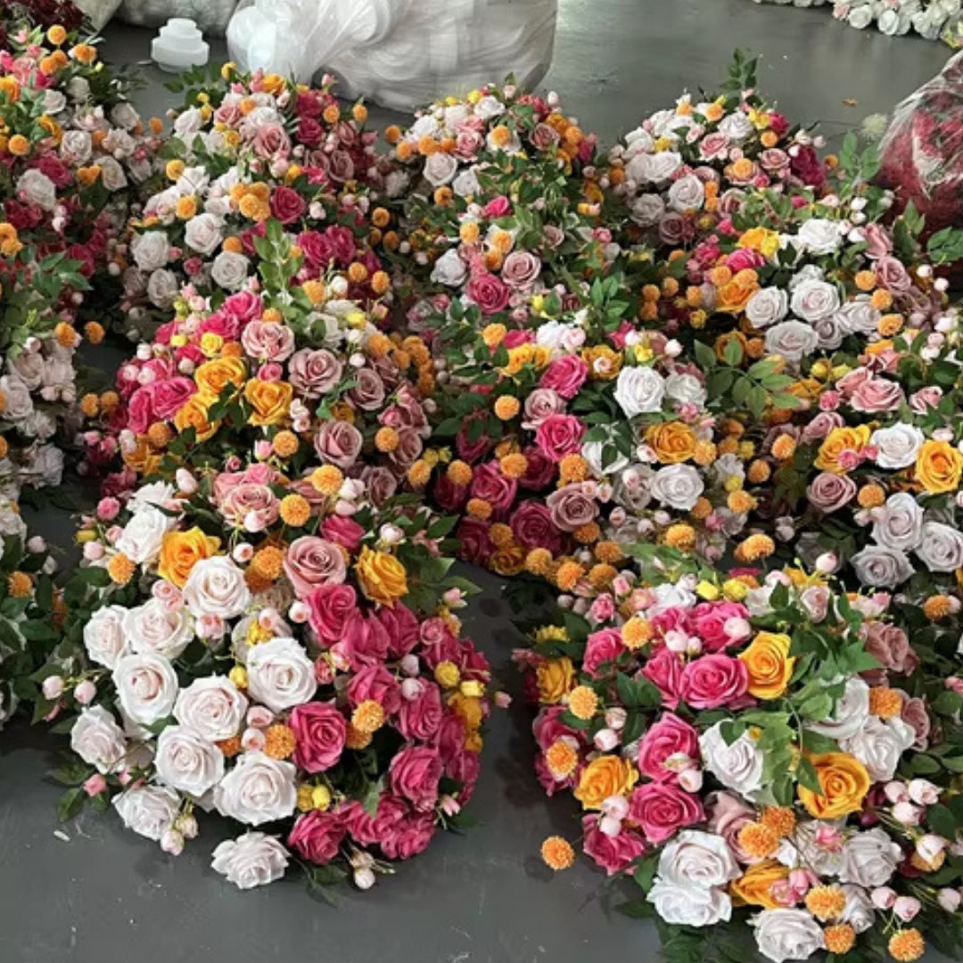 Pink, Orange and Blush Premium Flower Ball - 1047