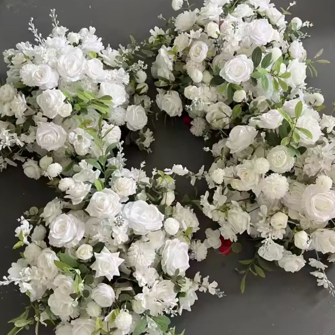 Into the Meadow White Rose Greenery Premium Flower Ball - 1062