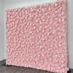 Classic Light Pink Rose Flower Wall - 004