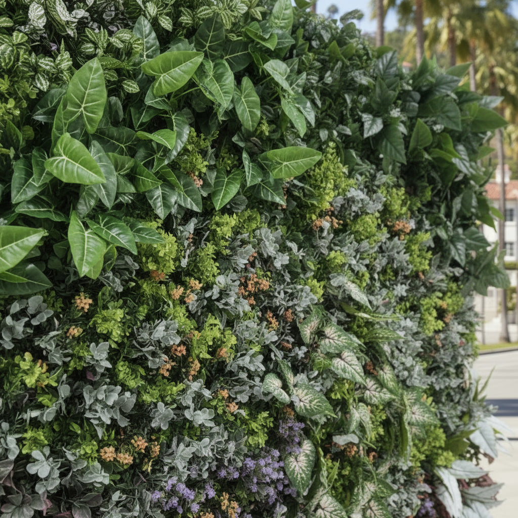 Lavender Greenery Wetland Premium Flower Wall - 521