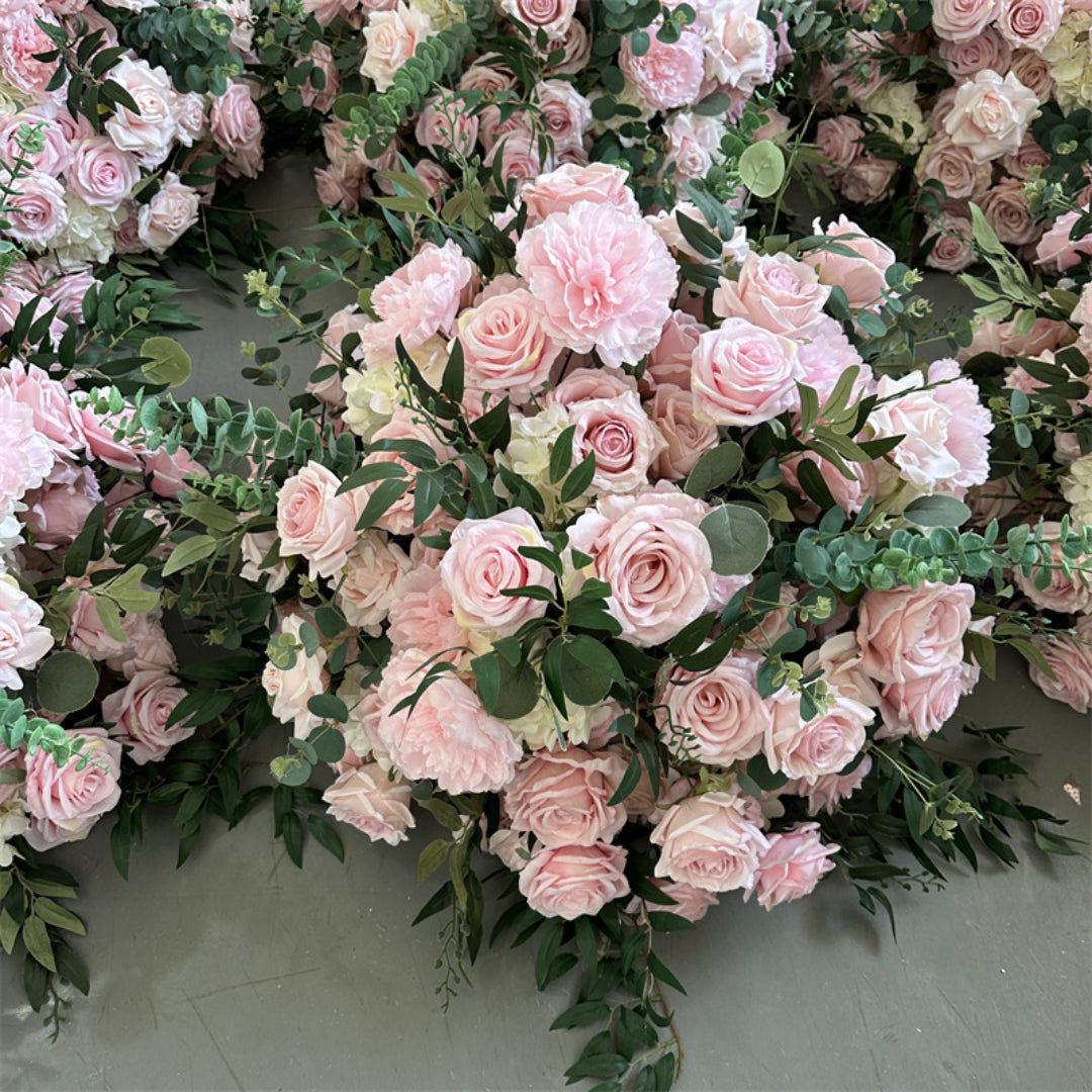 Light Pink Wild Rose Greenery Premium Flower Ball - 1016