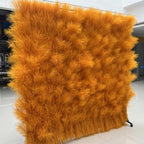 Burnt Orange Premium Pampas Grass Wall - 280