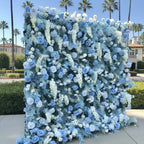 Into The Meadow Blue Rose Flower Wall - 057