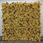 Premium Yellow Sunflower Flower Wall - 089