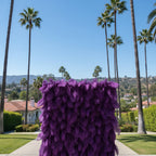 Purple Feather Wall - 081