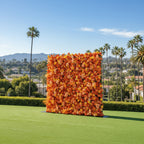 All Orange Premium Wild Rose Flower Wall - 195