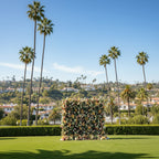 Orange Blush Greenery Premium Flower Wall - 172