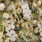 Into the Meadow Yellow Cream Rose Flower Wall - 050