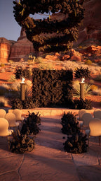 Black Wild Rose Feather Wall - 026