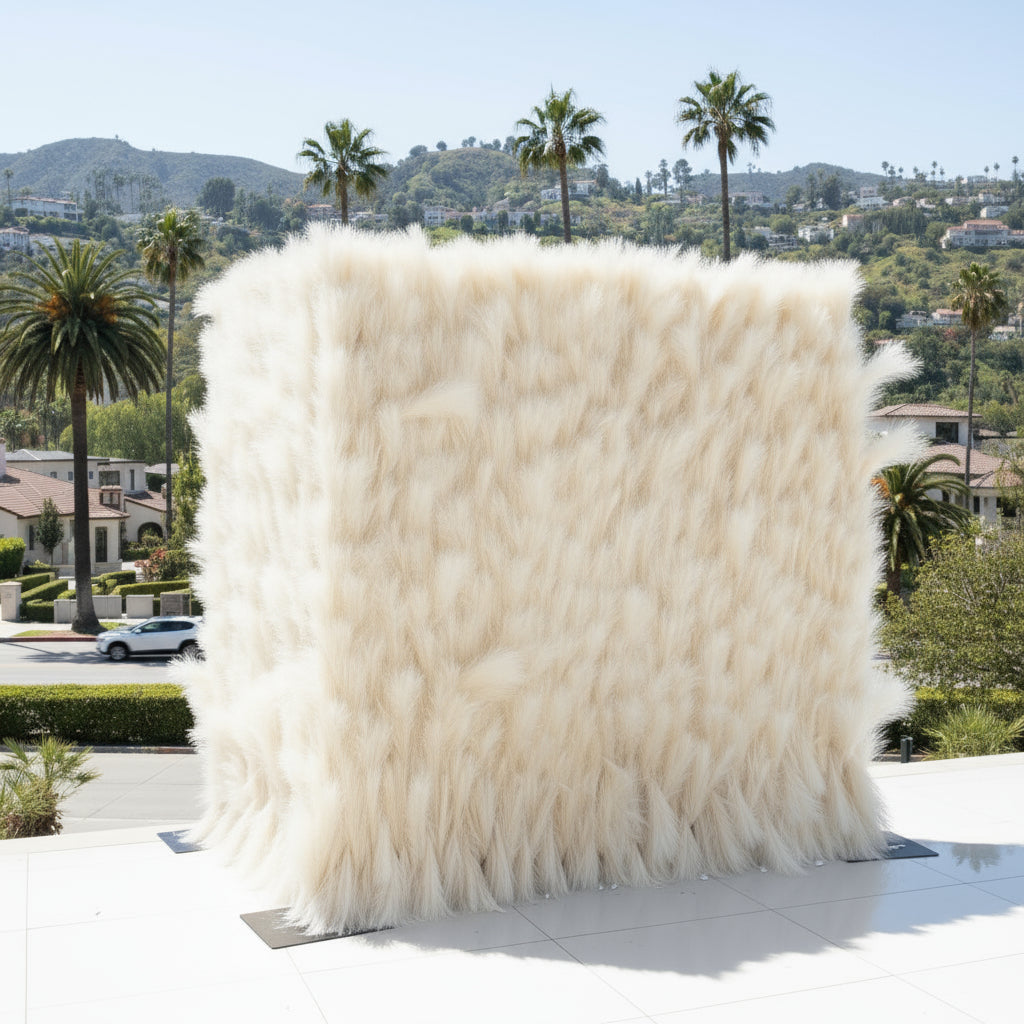 Cream Pampas Grass Premium Floral Wall - 265