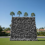 Dark Grey Wild Rose Flower Wall Backdrop - 243