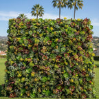 Dark Wetland Greenery Premium Flower Wall - 530