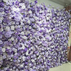 Purple Violet Wild Rose Premium Flower Wall - 289