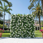 White Flower Tropical Greenery Wall - 509