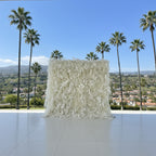 Into The Meadow White Ivory Flower Wall - 040