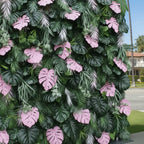 Beverly Hills Pink Tropical Premium Greenery Wall - 512