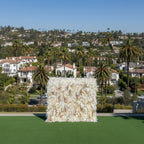 Into The Meadow White Ivory & Light Brown Flower Wall - 234