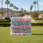 Pink & Blue Layer Premium Flower Wall - 108