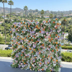 Pink, Purple, Orange and White Premium Flower Wall - 274