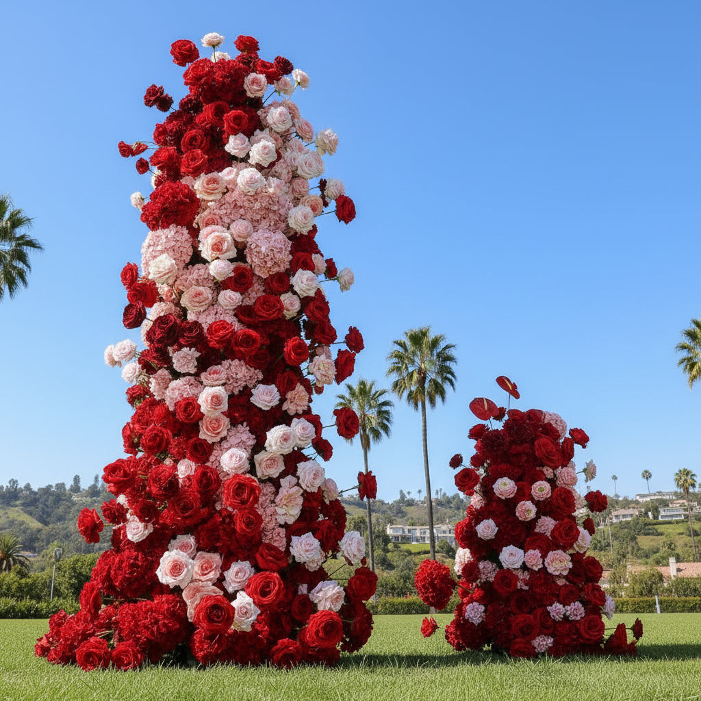 Pink & Red Deluxe Premium 2 Piece Arch Set - 4591