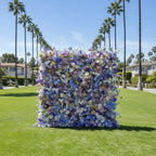 Blue, Pink, Yellow and White Pastel Premium Flower Wall - 276