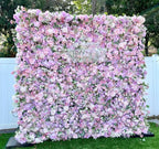 Purple Lavender Mini Sunflower Premium Flower Wall - 013