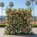 Brown, Tan and Cream Greenery Premium Flower Wall Backdrop - 277