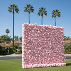 Light Baby Pink Wild Rose Flower Wall Backdrop - 259