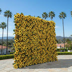 Premium Yellow Sunflower Flower Wall - 089