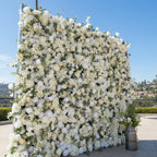 Into The Meadows Cream Greenery Premium Flower Wall - 188