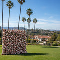 Brown, Pink and Blush Greeenry Premium Flower Wall - 211