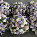 Lavendar White & Pink Blush Premium Flower Ball - 1052