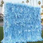 Into The Meadow Light Blue Flower Wall - 044