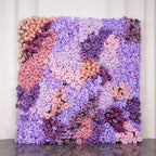 Purple, Pink and Violet Premium Rose Flower Wall - 325