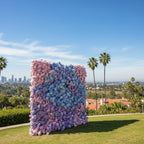 Pink, Blue and Purple Swirl Premium Flower Wall - 212