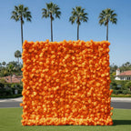 Orange Wild Rose Flower Wall Backdrop - 238