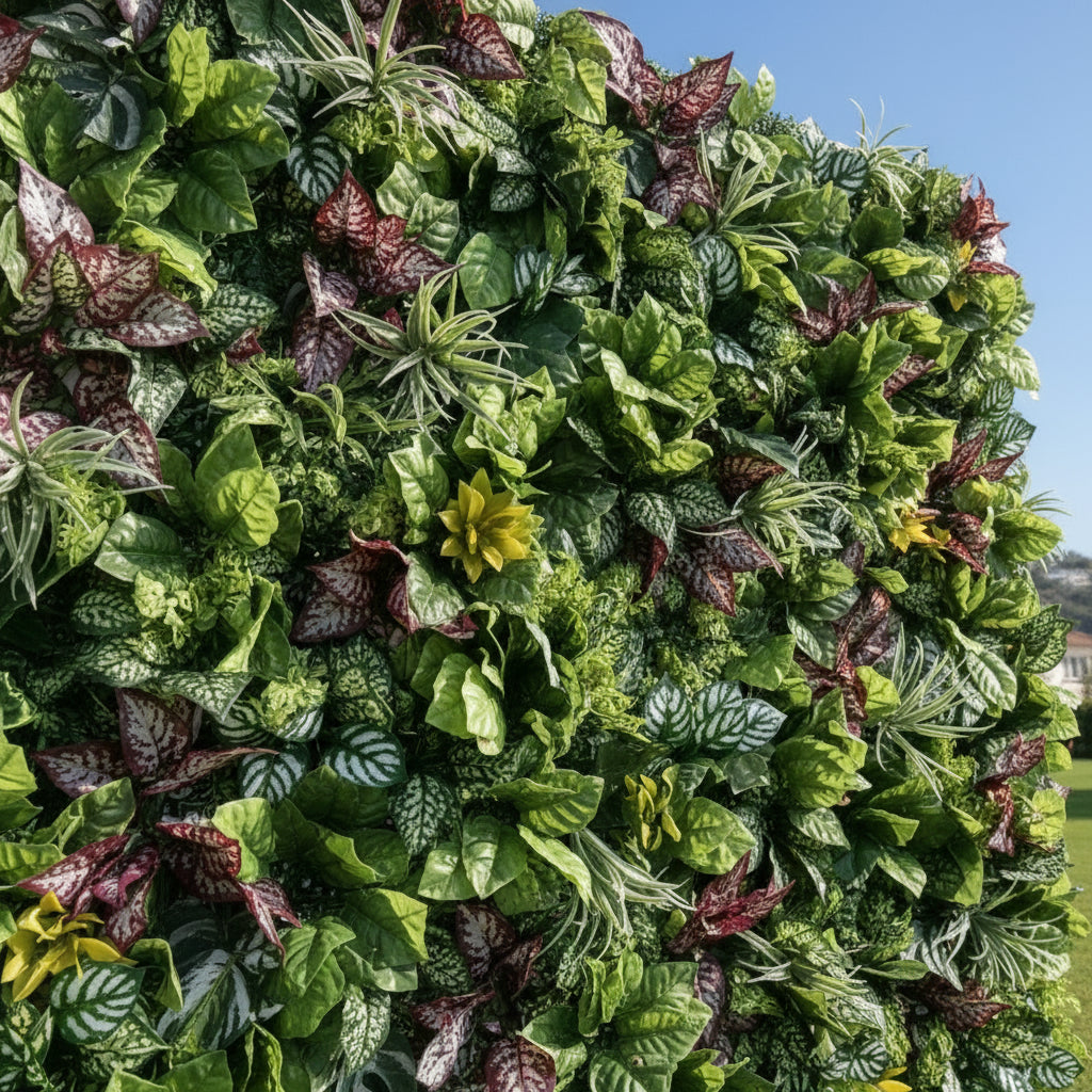 Retro Tropical Greenery Premium Flower Wall - 529