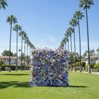 Blue, Pink, Yellow and White Pastel Premium Flower Wall - 276