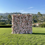 Dripping Pink Peach Premium Flower Wall - 139