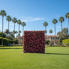 Two Shades of Pink With Greenery Premium Flower Wall - 122