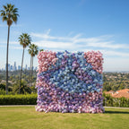 Pink, Blue and Purple Swirl Premium Flower Wall - 212