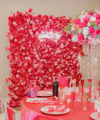 Light Pink & Hot Pink Wild Rose Premium Flower Wall - 019