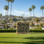 Orange Blush Greenery Premium Flower Wall - 172