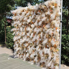 Pampas Tan and Cream Wild Rose Premium Wall - 082B